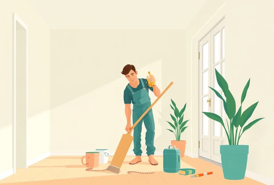 Intérieur rénové après travaux de peinture à Colmar